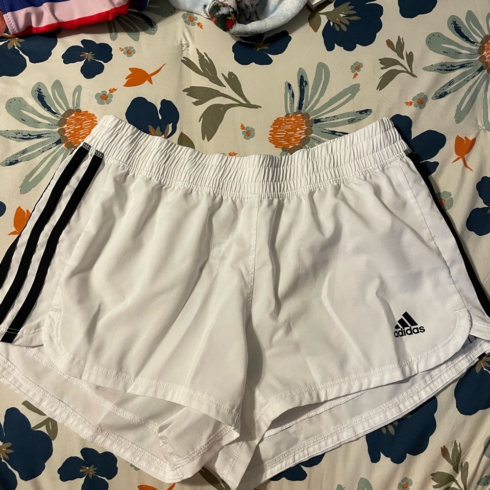 Adidas white shorts